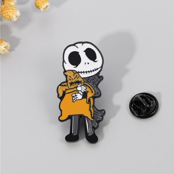 Jack and Sally Pin Decorative Pin Hat Pin Jacket Pin - Picture 4 of 5